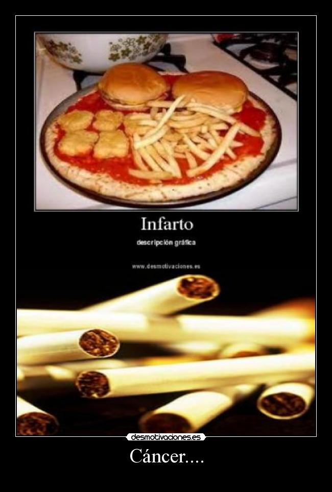carteles cancer pulmon cigarro infarto descripcion grafica tabaco desmotivaciones