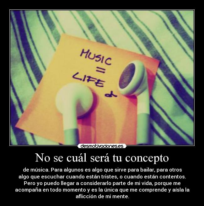 No se cuál será tu concepto - 