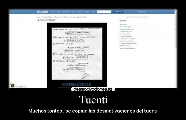 Tuenti - Muchos tontos , se copian las desmotivaciones del tuenti.
