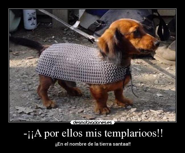 -¡¡A por ellos mis templarioos!! - ¡¡En el nombre de la tierra santaa!!