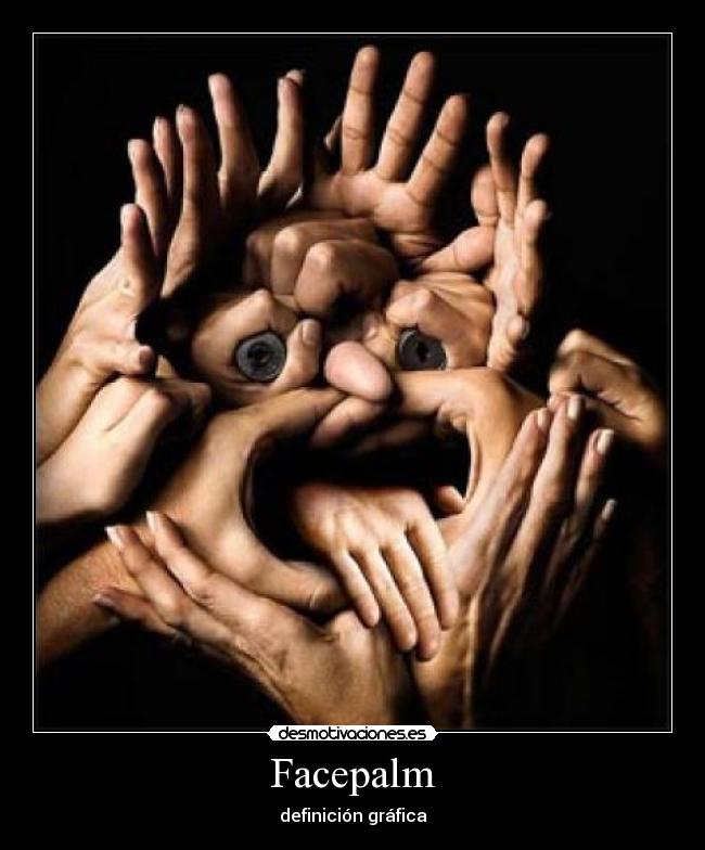 Facepalm - definición gráfica