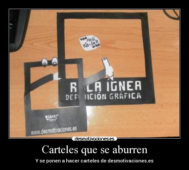 Carteles que se aburren -