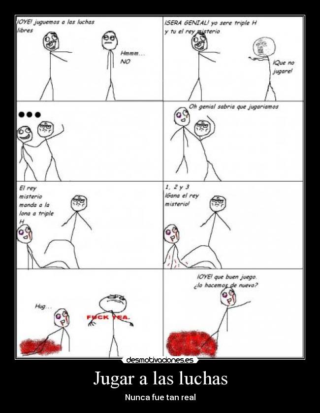 Jugar a las luchas - Nunca fue tan real