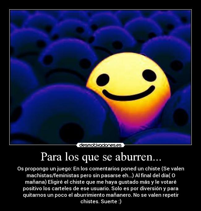 Para los que se aburren... -