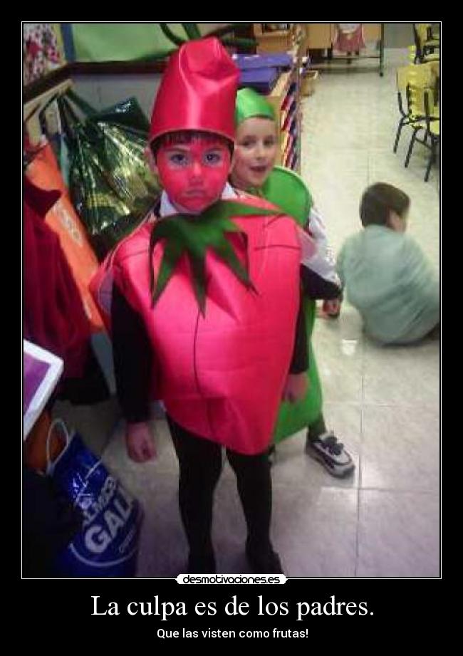 La culpa es de los padres. -