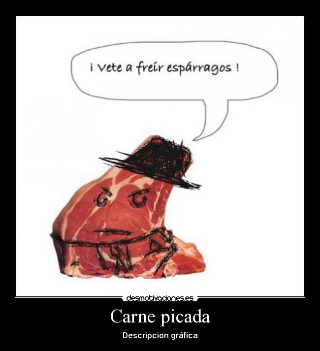 Carne picada -