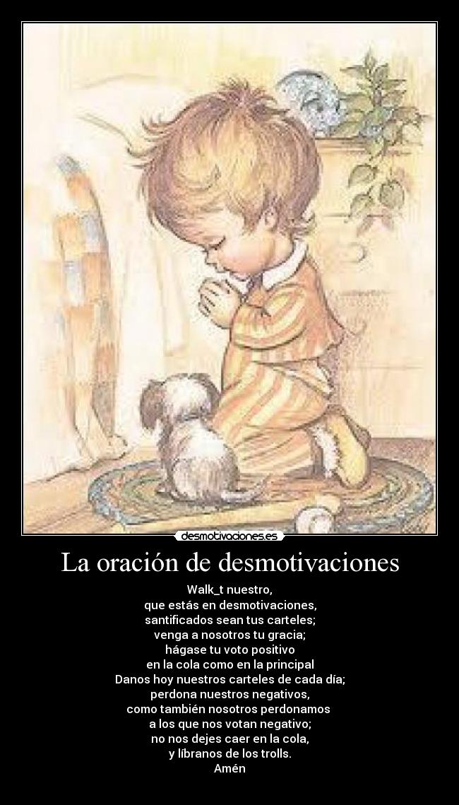 La oración de desmotivaciones -