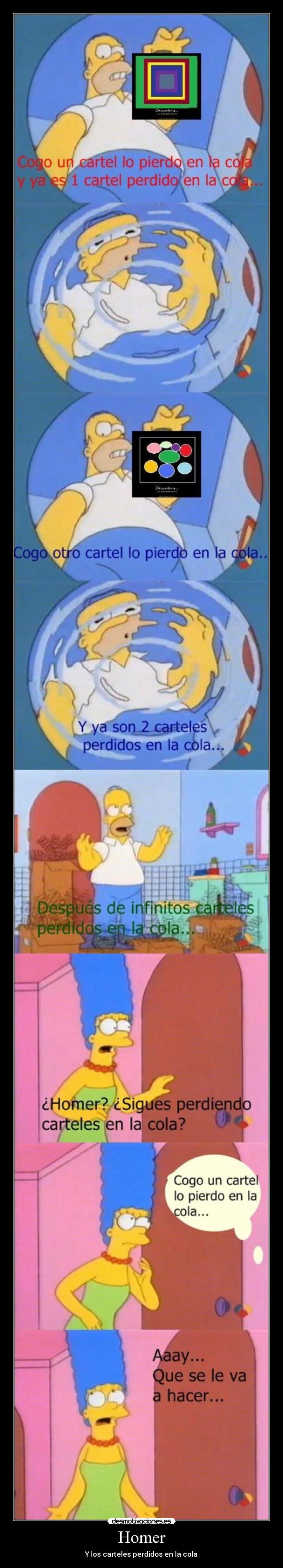 Homer - Y los carteles perdidos en la cola