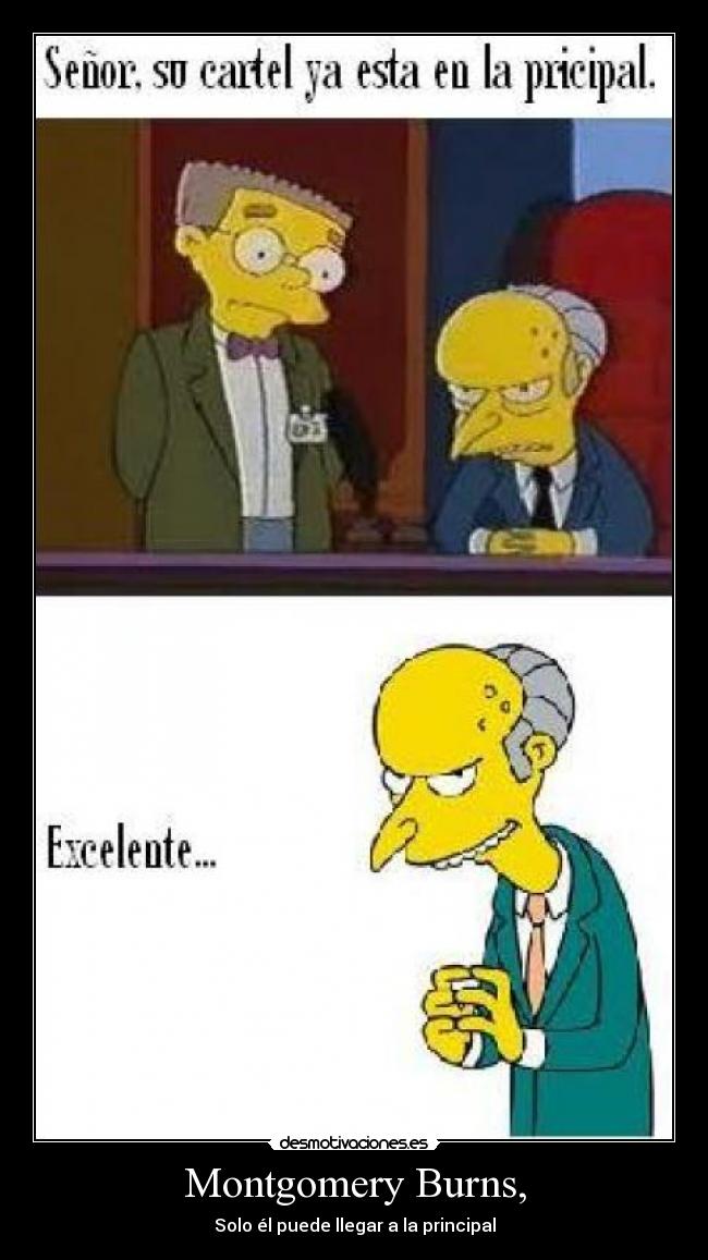 Montgomery Burns, -