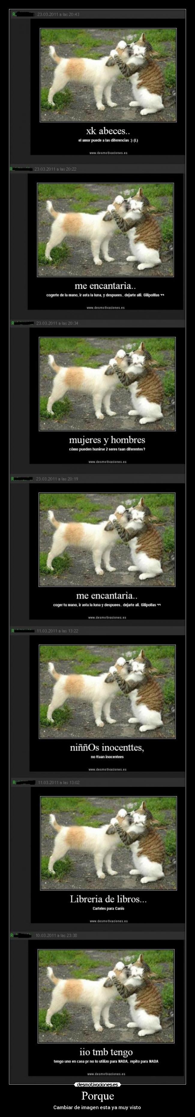 Porque - Cambiar de imagen esta ya muy visto