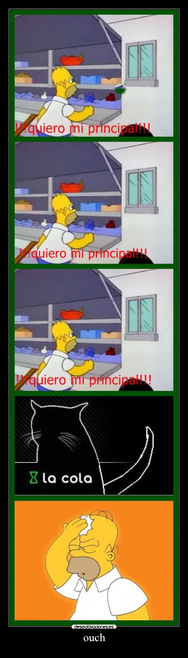 carteles homer cola principal quiero desmotivaciones