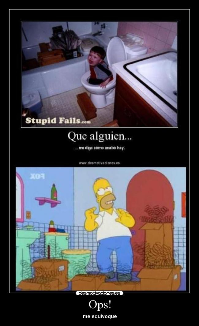 Ops! - me equivoque