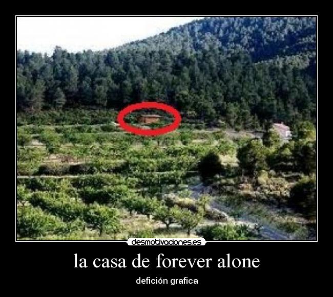 la casa de forever alone - defición grafica