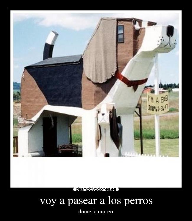 voy a pasear a los perros - dame la correa
