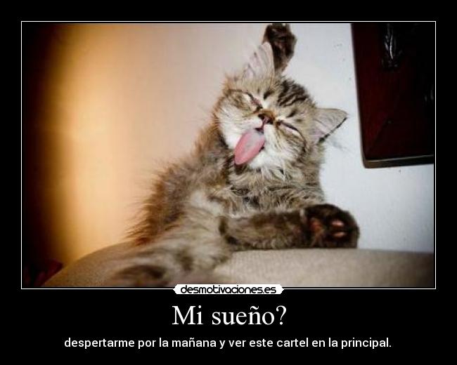 Mi sueño? -