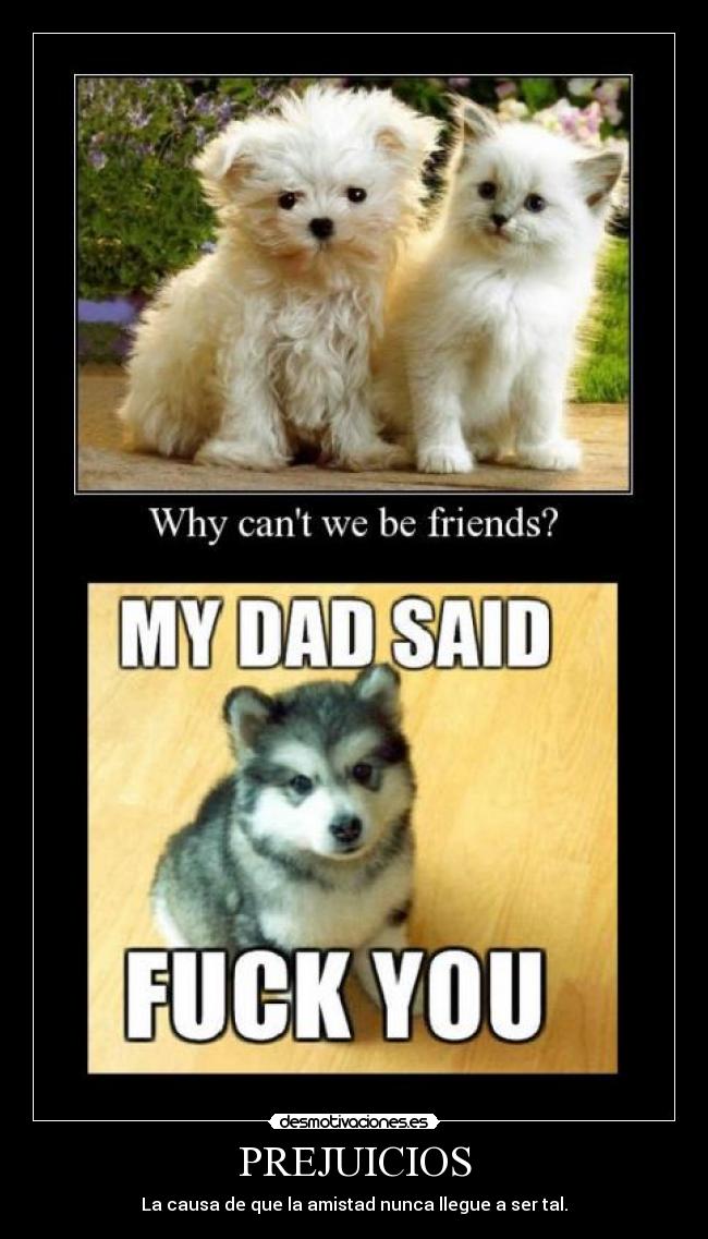 PREJUICIOS - La causa de que la amistad nunca llegue a ser tal.