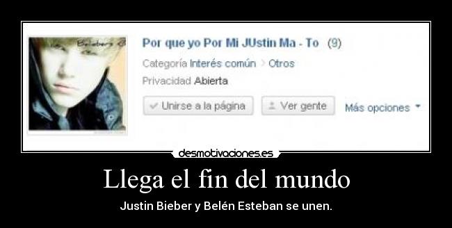 Llega el fin del mundo - 