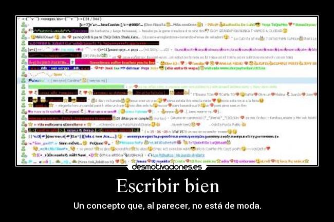 Escribir bien -