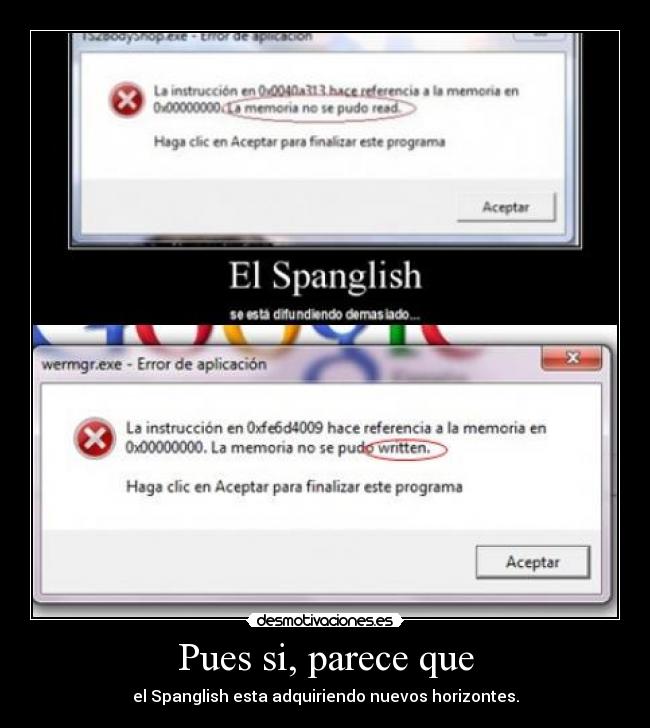 carteles spanglish desmotivaciones