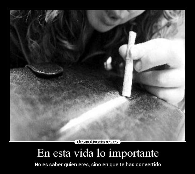 En esta vida lo importante -