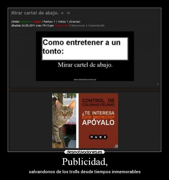 Publicidad, - 