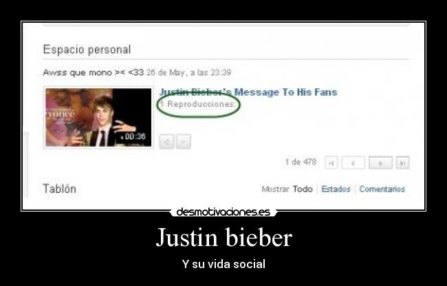 Justin bieber - Y su vida social