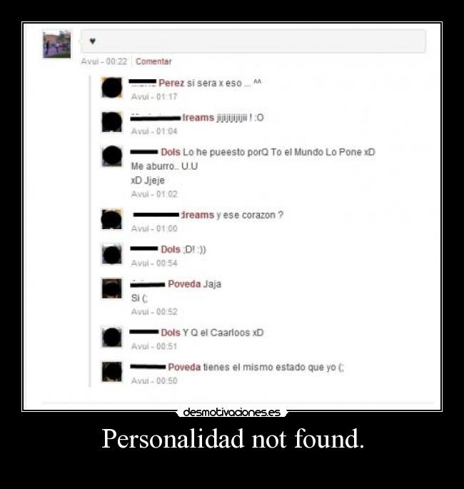 Personalidad not found. - 