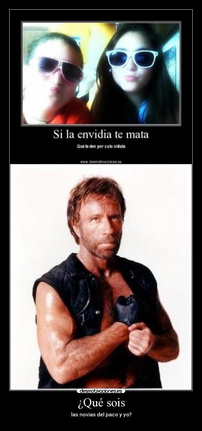 ¿Qué sois - las novias del paco y yo?