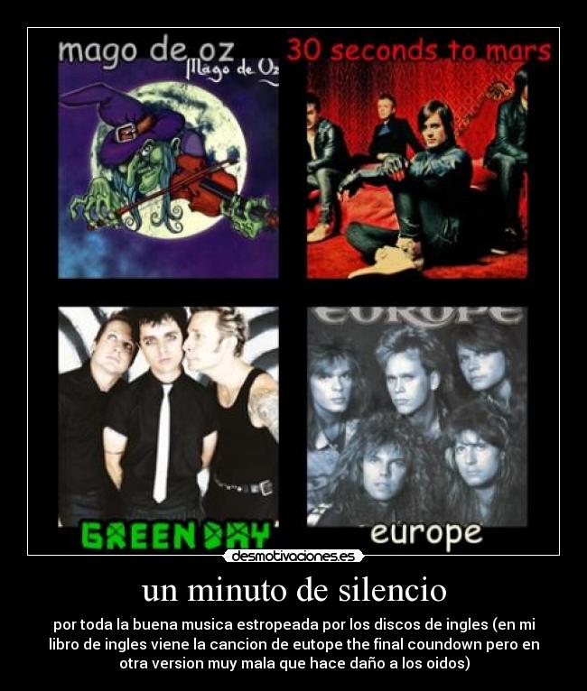 carteles silencio musiica desmotivaciones
