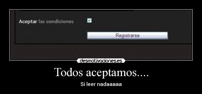 Todos aceptamos.... - 