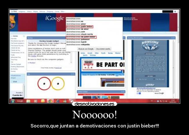 Noooooo! - Socorro,que juntan a demotivaciones con justin bieber!!!