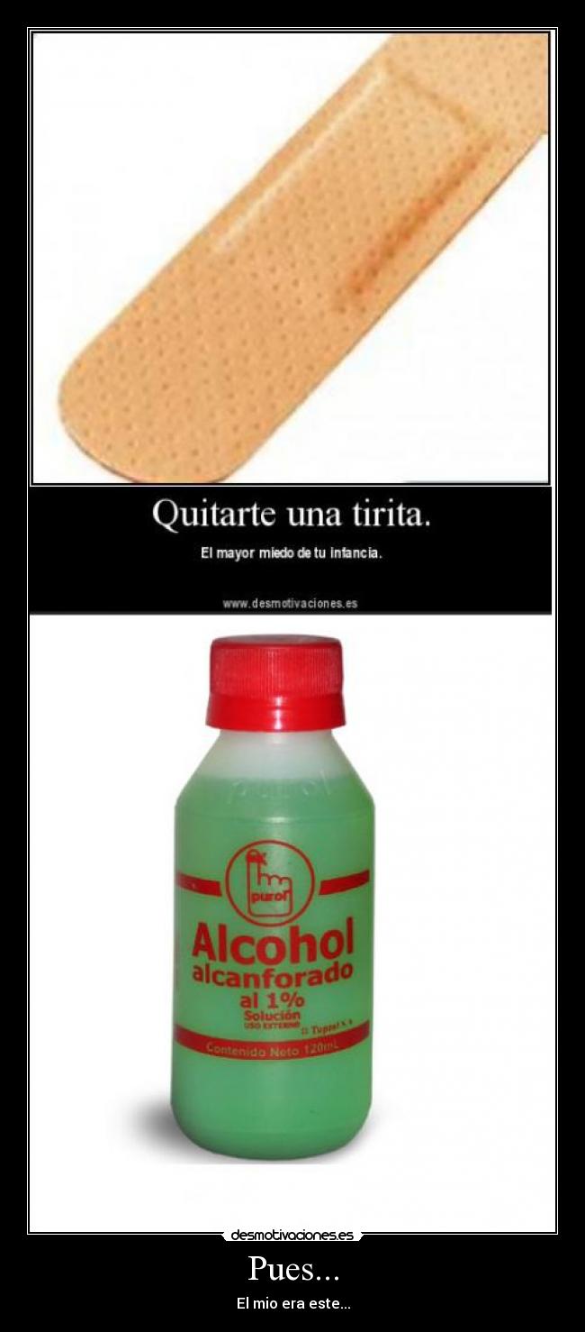 Pues... - El mio era este...