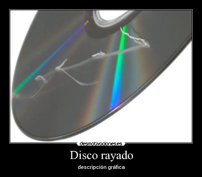 Disco rayado - descripción gráfica