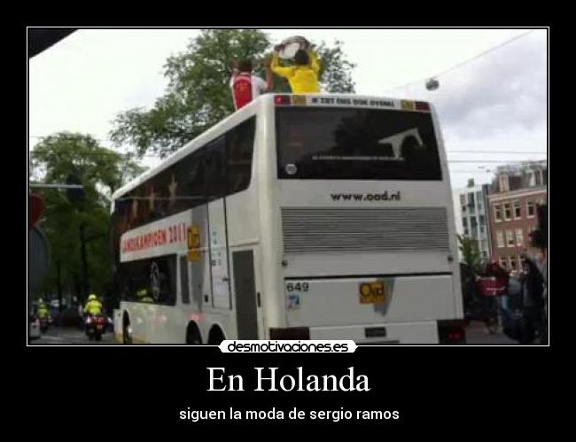 En Holanda - siguen la moda de sergio ramos