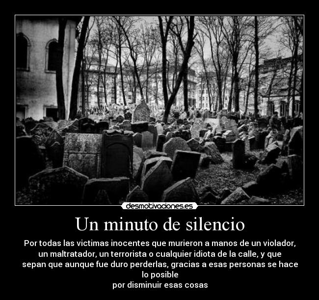 Un minuto de silencio -