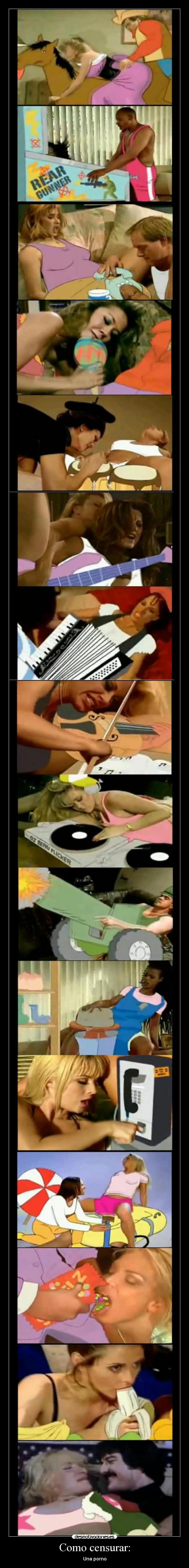 Como censurar: - Una porno