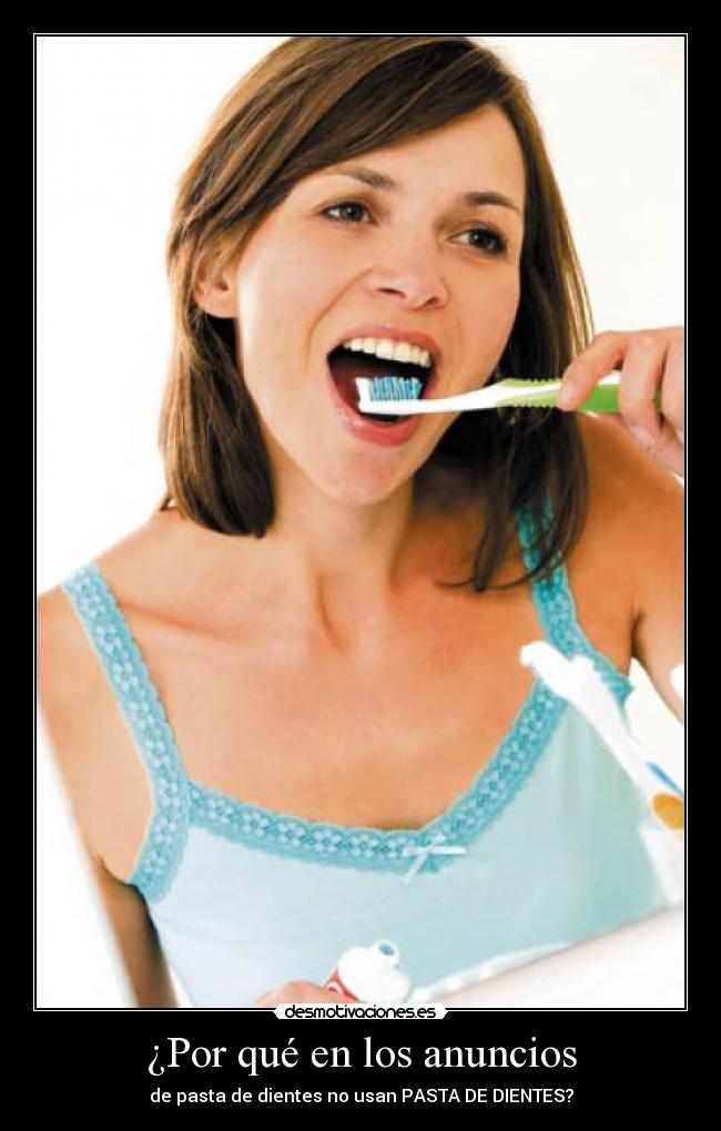 ¿Por qué en los anuncios -