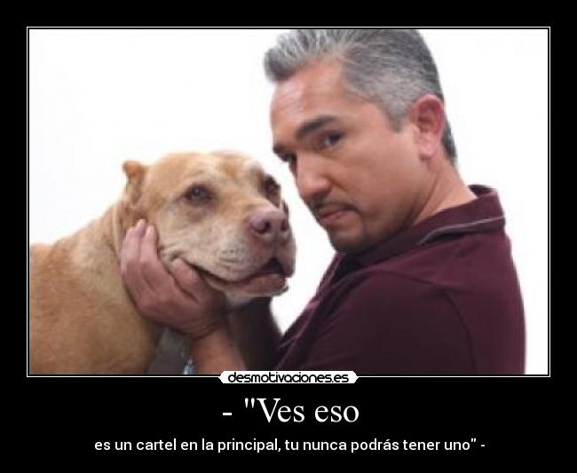 - Ves eso - es un cartel en la principal, tu nunca podrás tener uno -