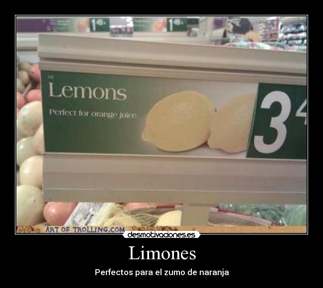 Limones - Perfectos para el zumo de naranja