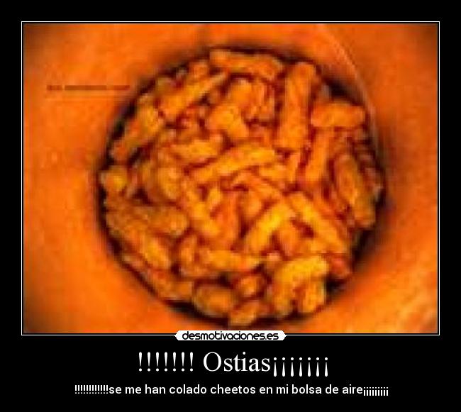 carteles cheetos bolsa aire desmotivaciones