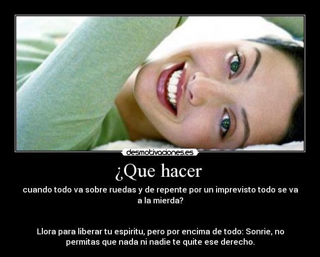 ¿Que hacer -