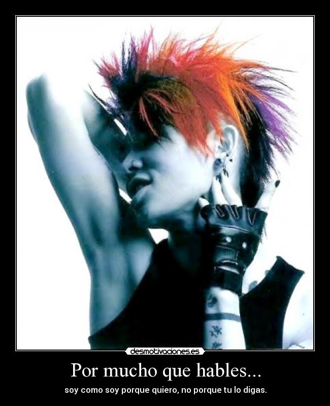 carteles por mucho que hables soy como soy por que quiero lavidaesdura desmotivaciones