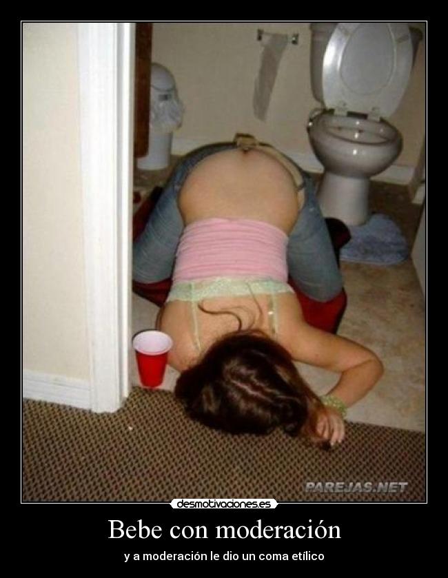 Bebe con moderación -