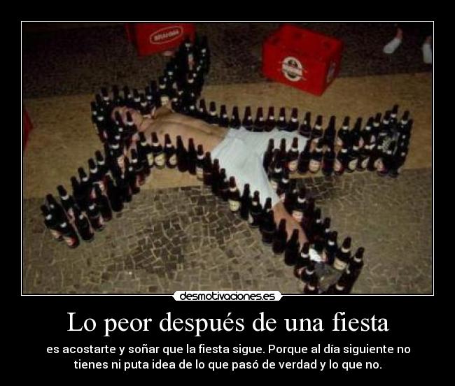 Lo peor después de una fiesta - 