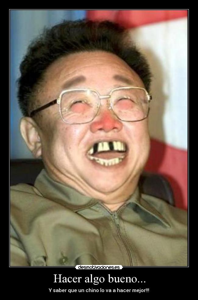 Hacer algo bueno... -