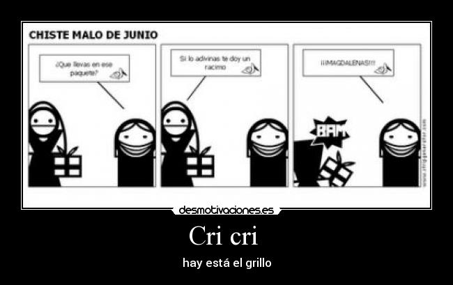 Cri cri - hay está el grillo