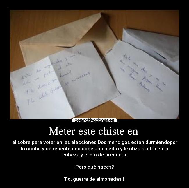 Meter este chiste en -
