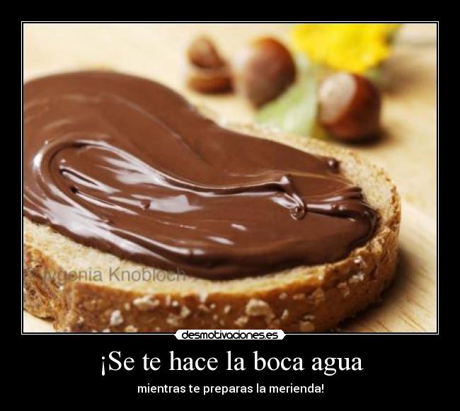 ¡Se te hace la boca agua - mientras te preparas la merienda!