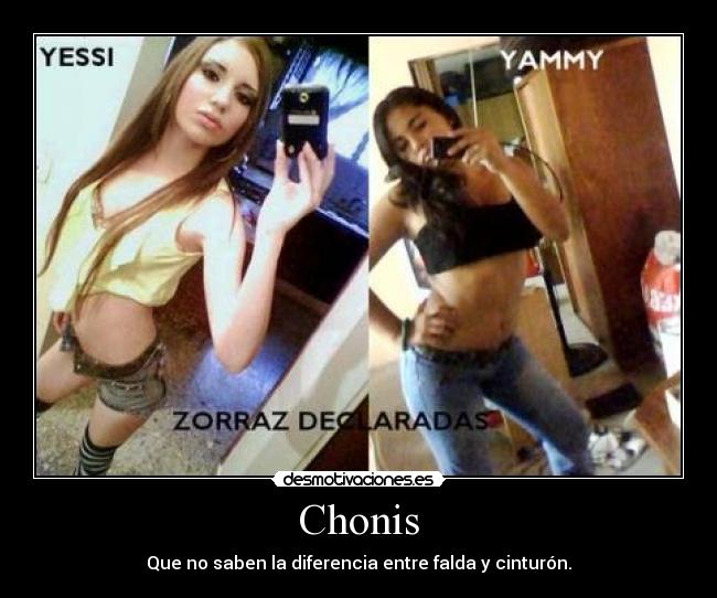 Chonis - Que no saben la diferencia entre falda y cinturón.