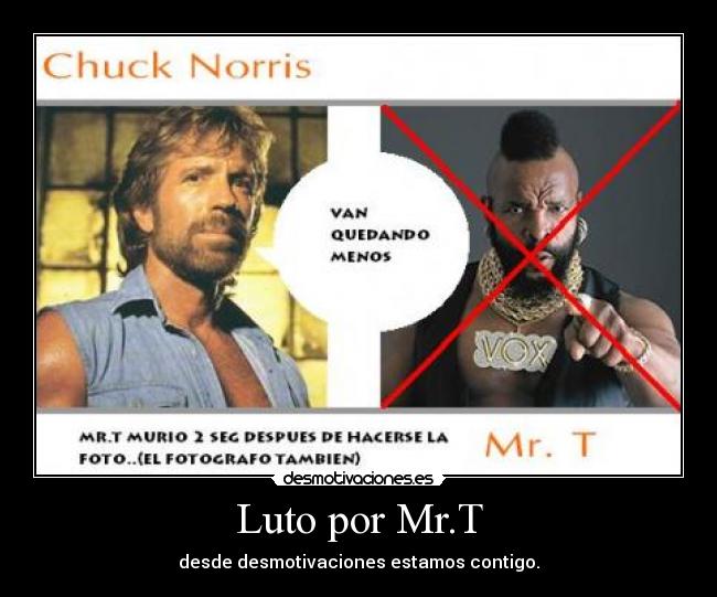 Luto por Mr.T - 